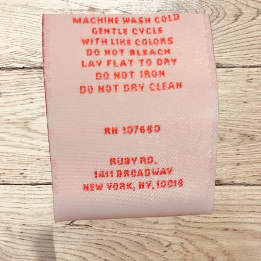 Ruby Red Splashy Button-Front Jacket Sz 6 - image 7